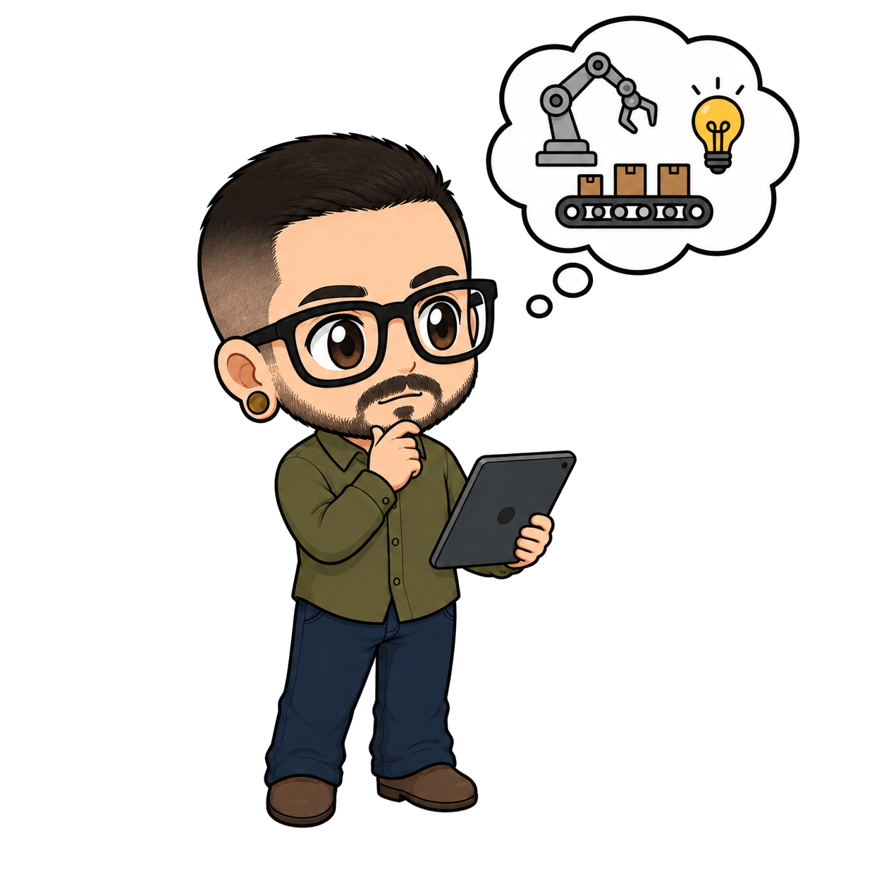 Automation improvement thinking illustration