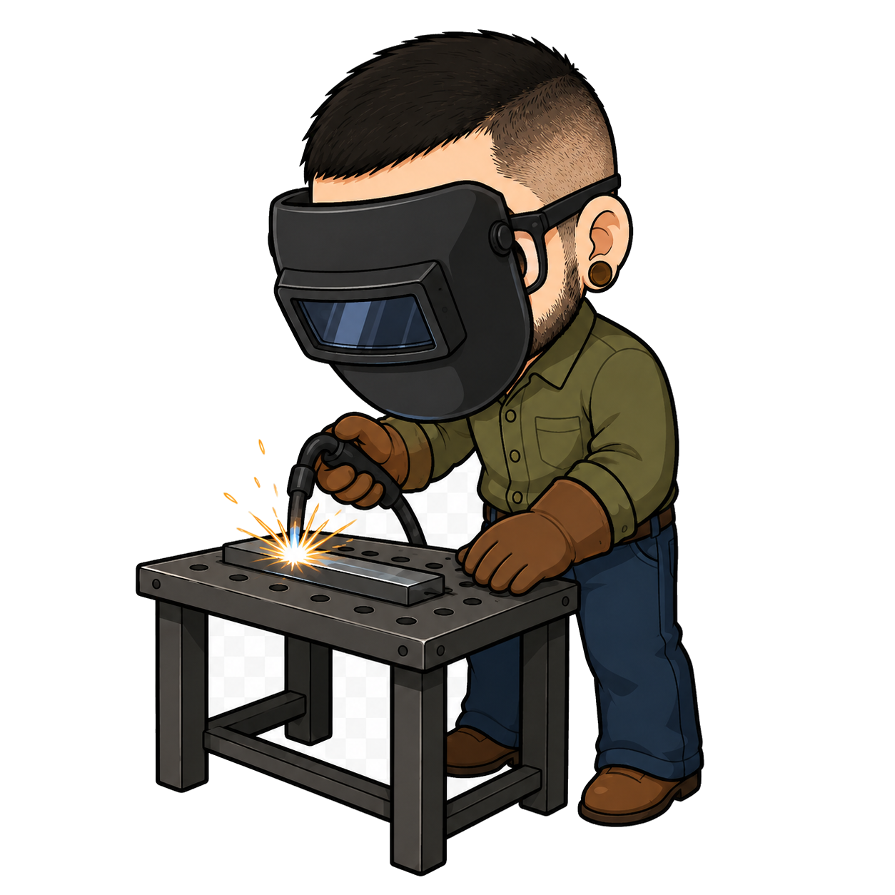 Automation project welding illustration